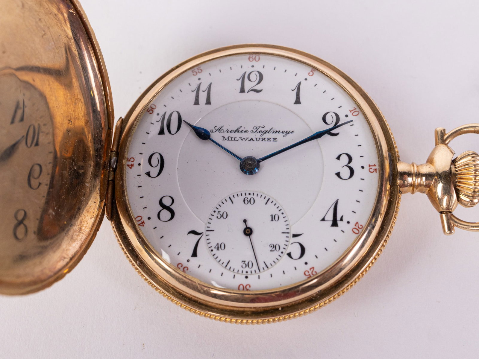 Vintage 14KY Gold Rockford Pocket Watch - 6