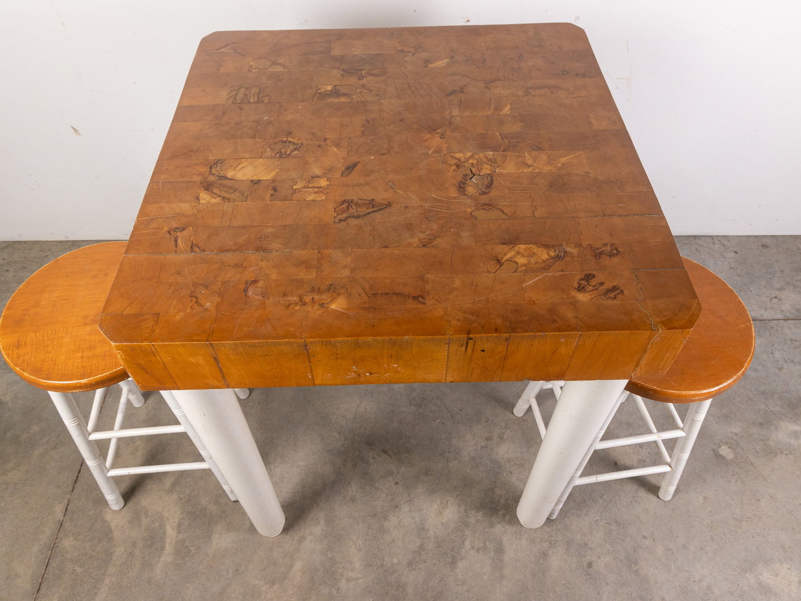 Vintage Butcher Block Table - 2