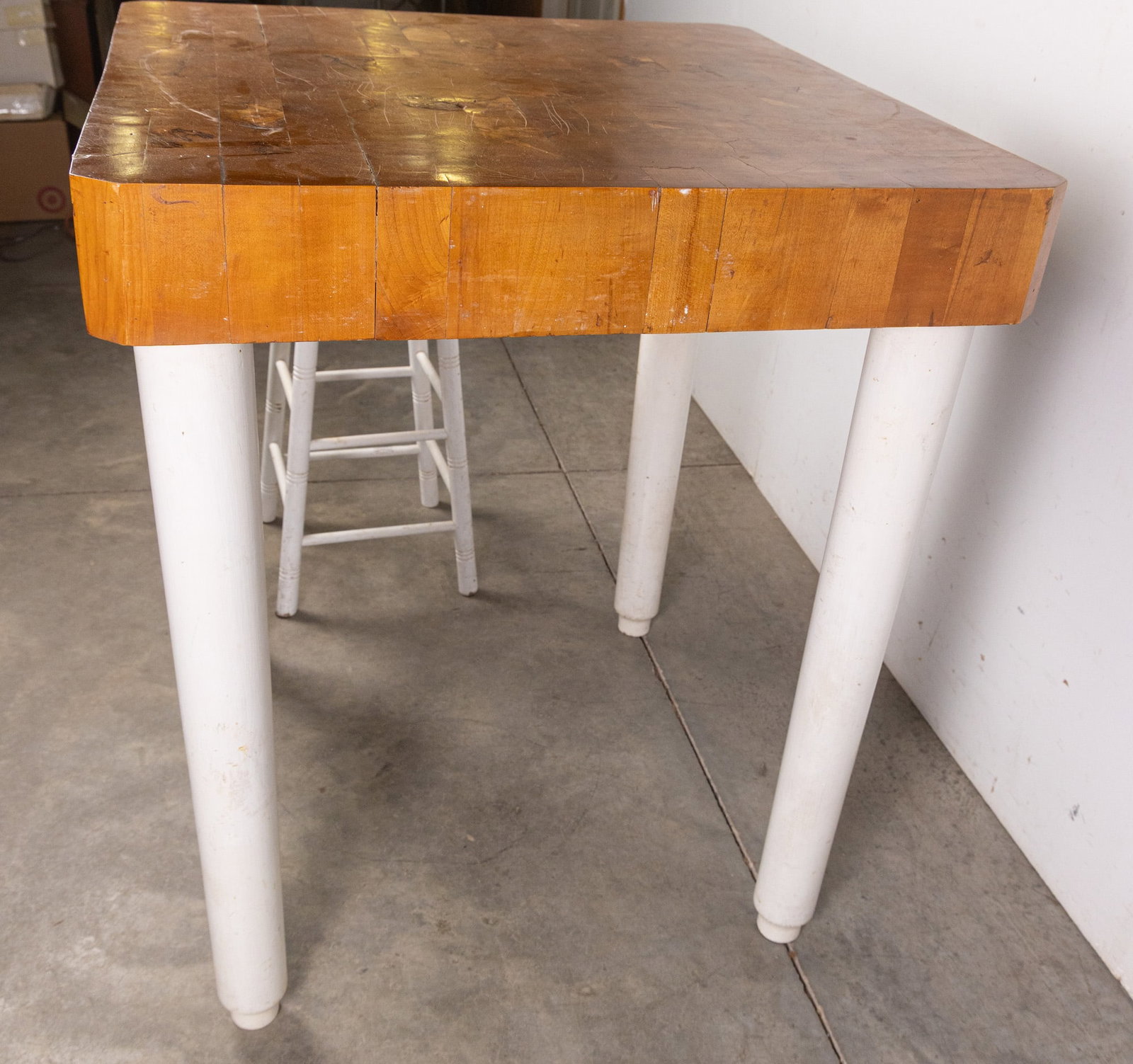 Vintage Butcher Block Table - 5