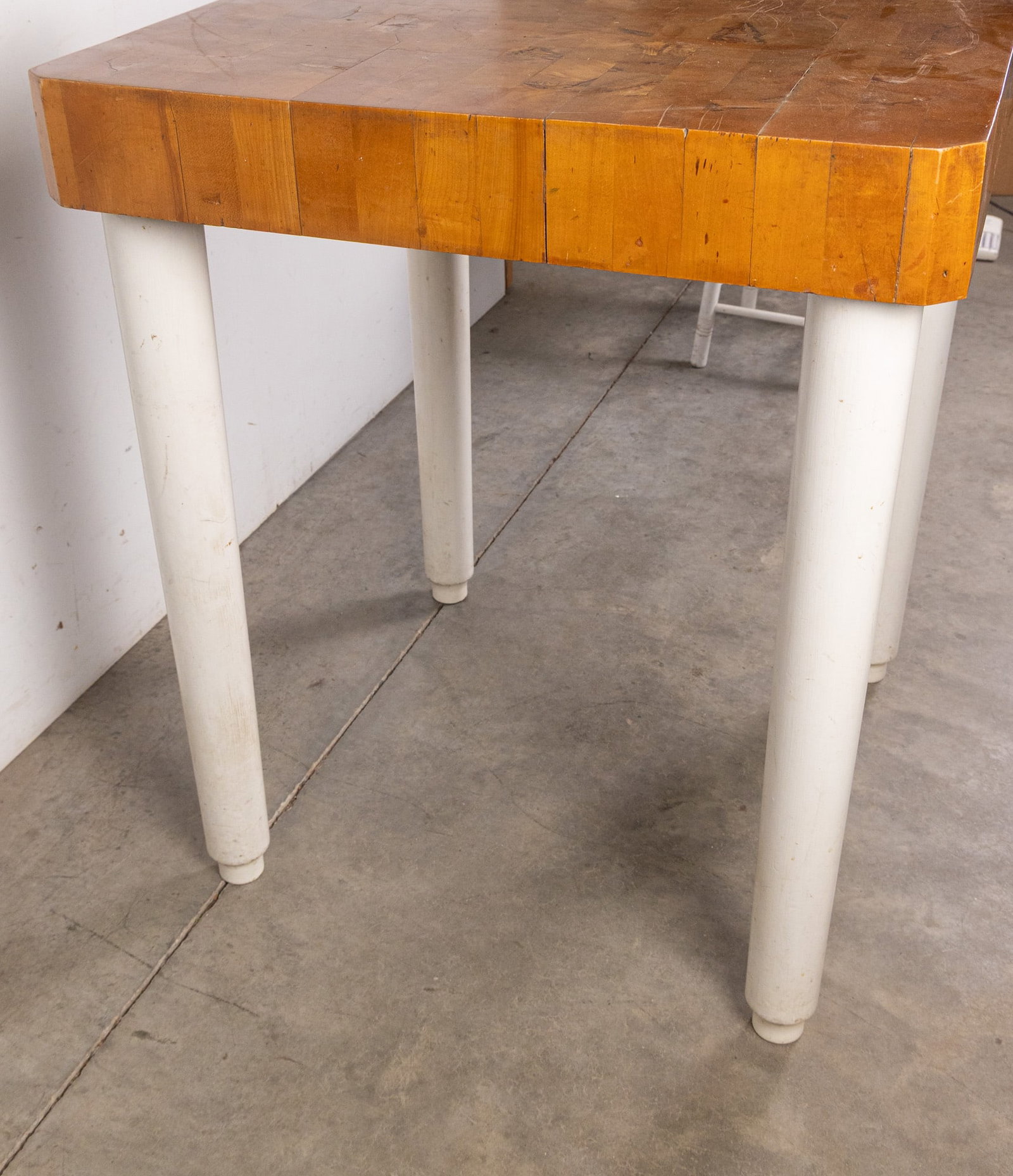 Vintage Butcher Block Table - 6