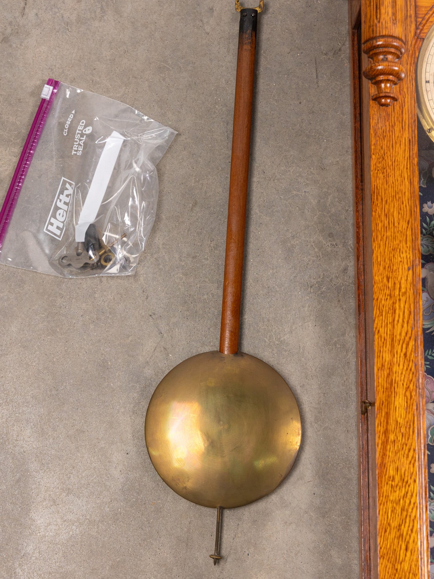 Ansonia "Capitol" Oak Wall Mounted Clock - 2