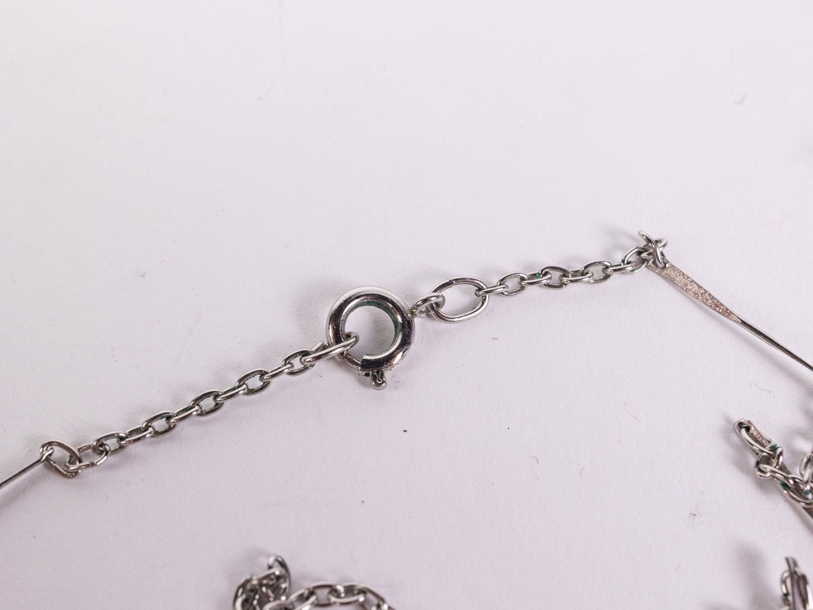 Sterling Native Navajo Petroglyph Pin Pendant & Chain - 5