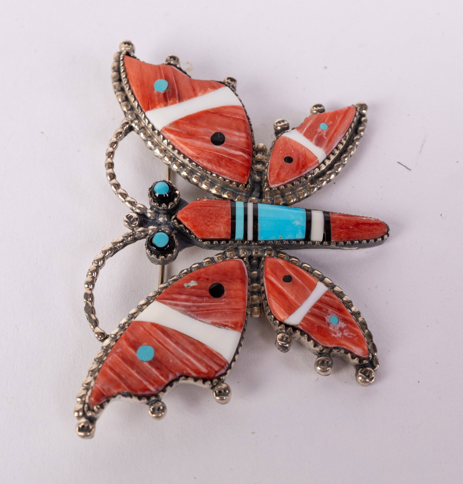 Lilly Tom | Sterling Zuni Butterfly Pin - 7