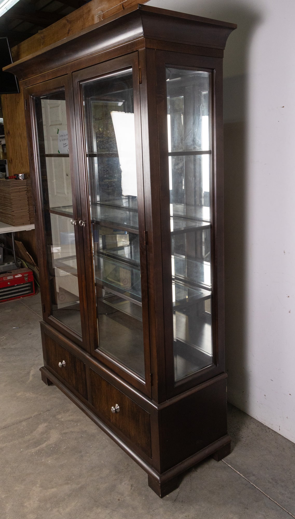 Nautica Lexington China Mirrored Display Cabinet - 8