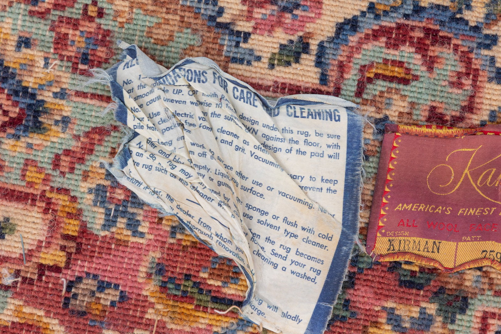 Karastan Kirman Large Multi-Colored Oriental Area Rug - 7