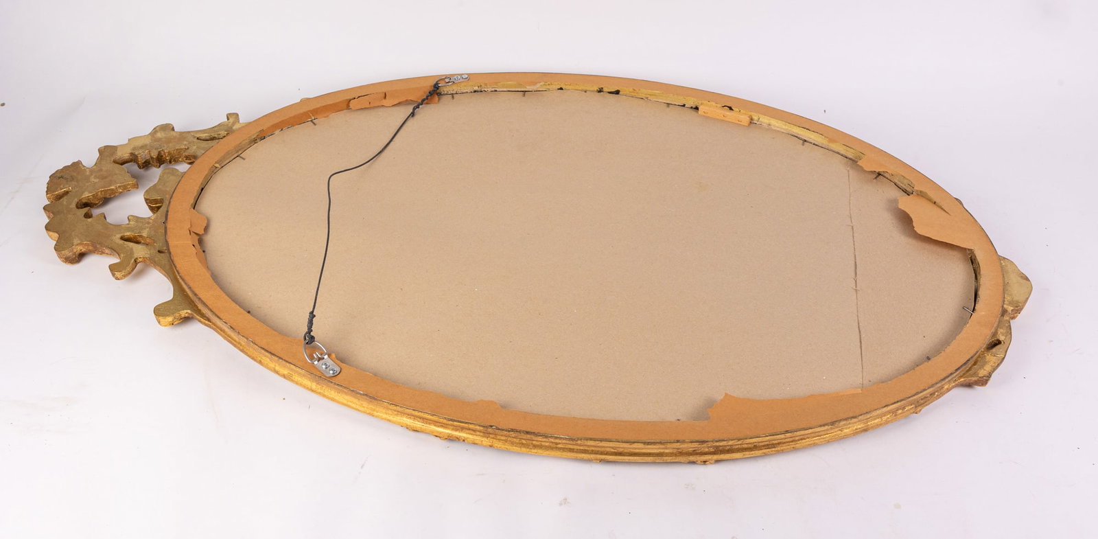 Vintage Ornate Antique Style Gold Toned Wall Mounted Mirror - 6