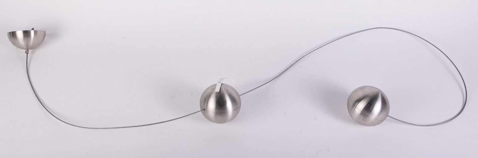 Brush Chrome Modern Ceiling Suspended Clock: Brush Chrome Modern Ceiling Suspended Clock Size 80" Literature Brooks Auction – Online Auction Terms & Conditions ———————————&#