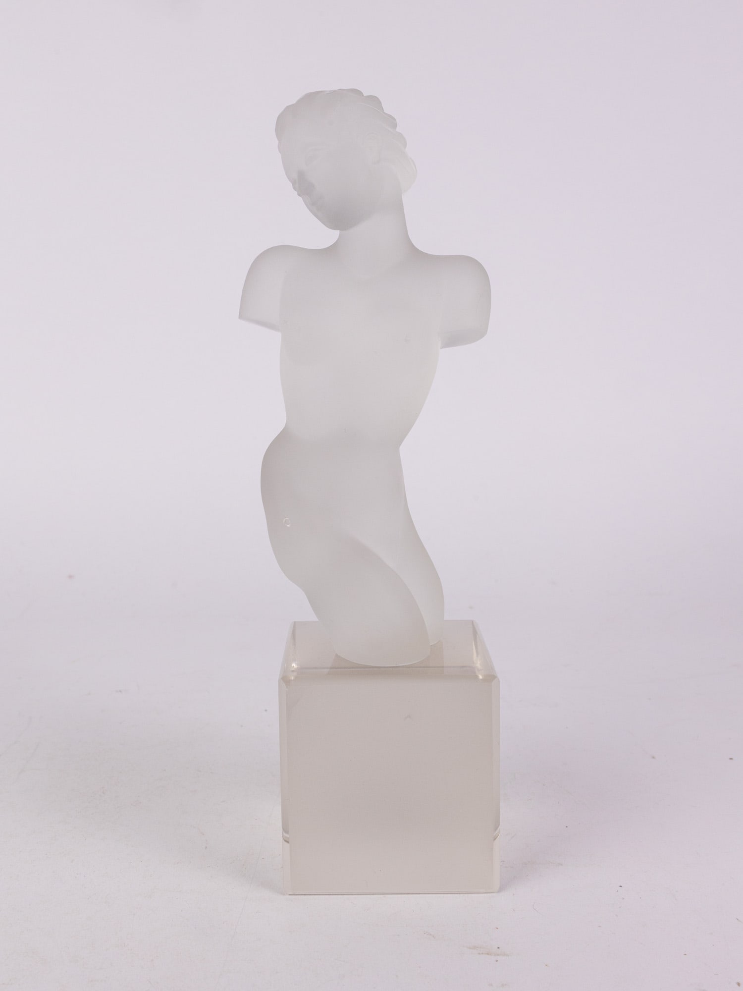 Vintage Frosted Glass Venus de Milo Sculpture: Vintage Frosted Glass Venus de Milo SculptureSize12" HLiteratureBrooks Auction – Online Auction Terms & Conditions