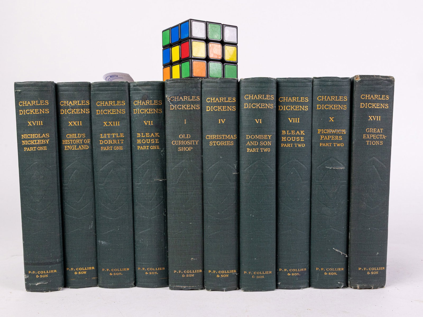 Ten Volumes of The Works of Charles Dickens, P.F. Collier & Son - 2