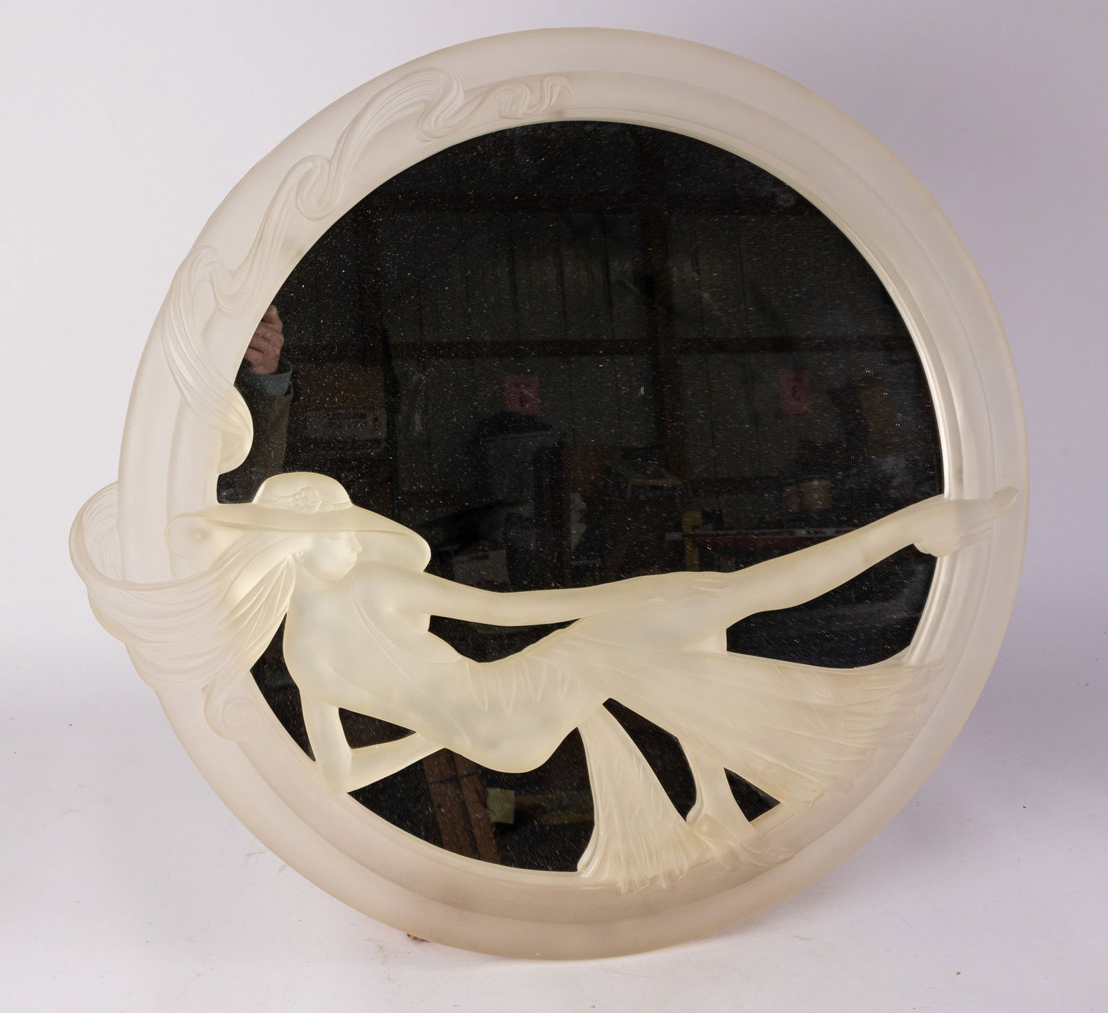 Mirage Ltd. "Sophisticated" Frosted Acrylic Wall Mirror: Mirage Ltd. "Sophisticated" Frosted Acrylic Wall Mirror Size 28" diameter Literature Brooks Auction – Online Auction Terms & Conditions ————————&#