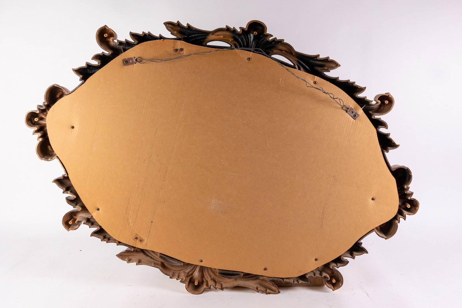 Antique Style Ornate Gold Toned Wall Mounted Mirror - 5