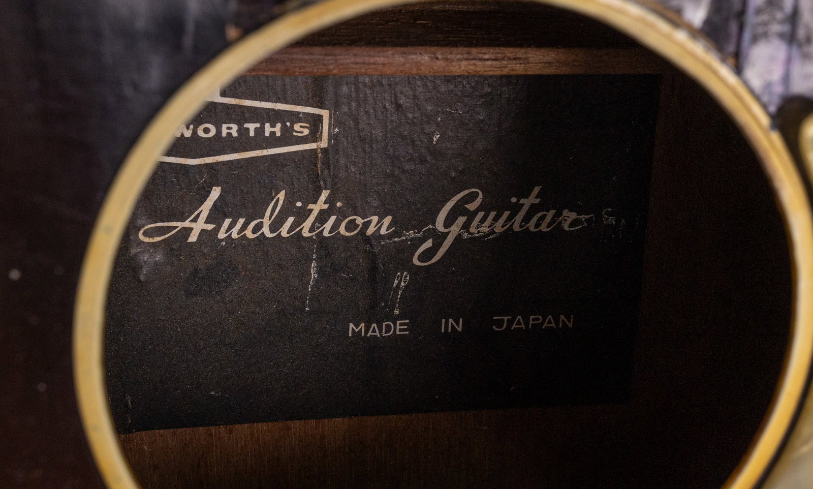 Vintage Woolworth's "Audition" Acoustic Guitar - 4