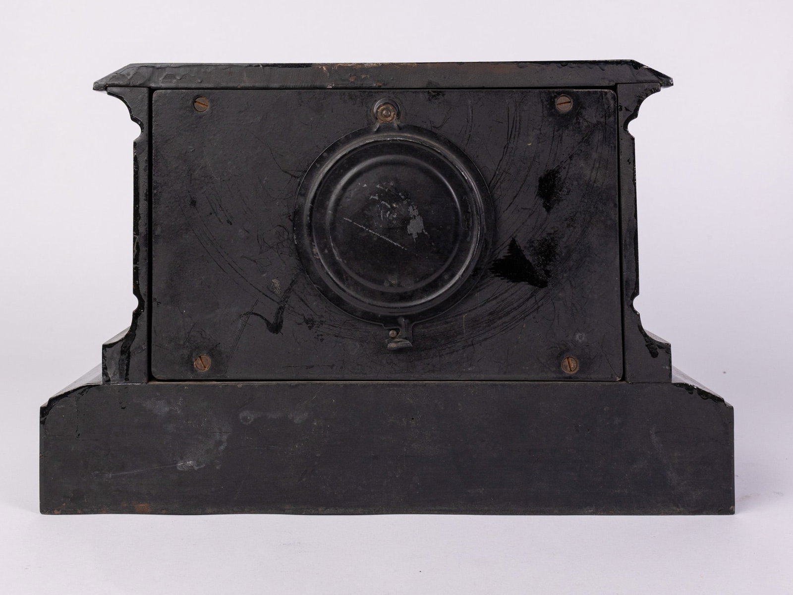 Antique Ansonia Cast Iron Mantel Clock - 4