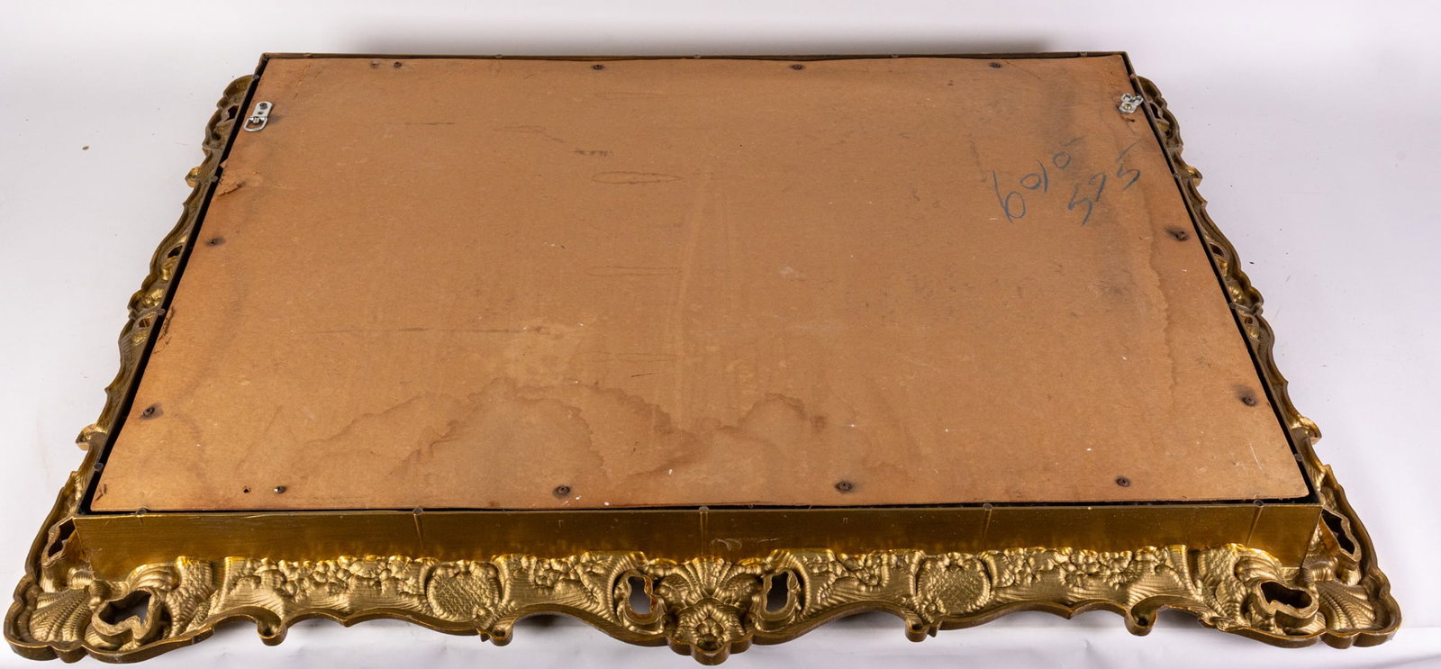 Antique Style Ornate Gold Toned Wall Mounted Mirror - 7