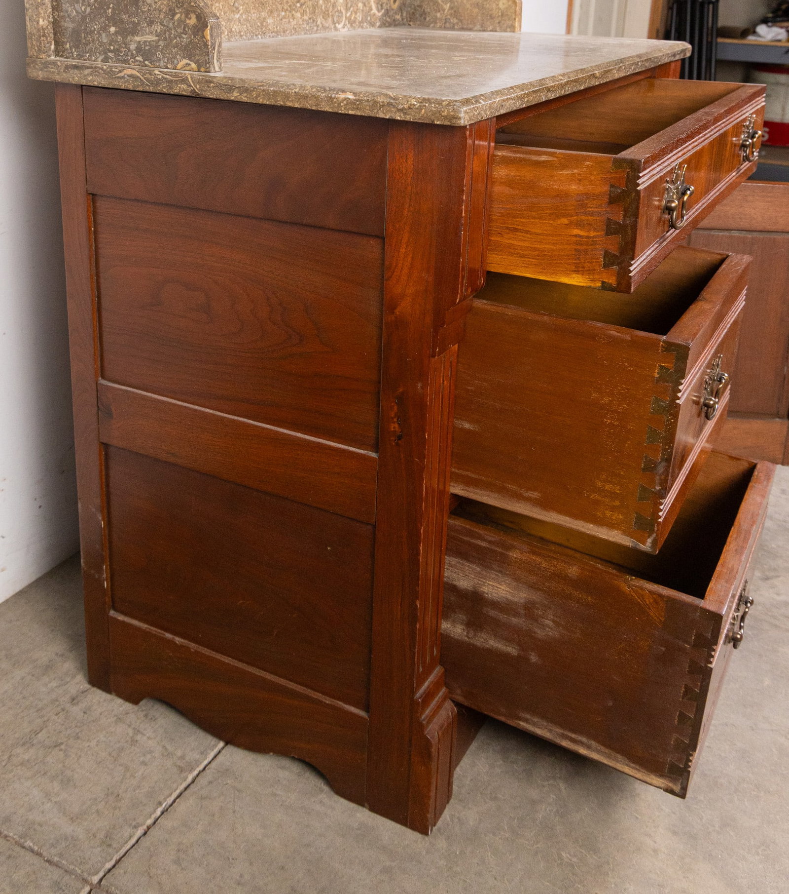 Antique Style Marble Top Wash Stand - 3