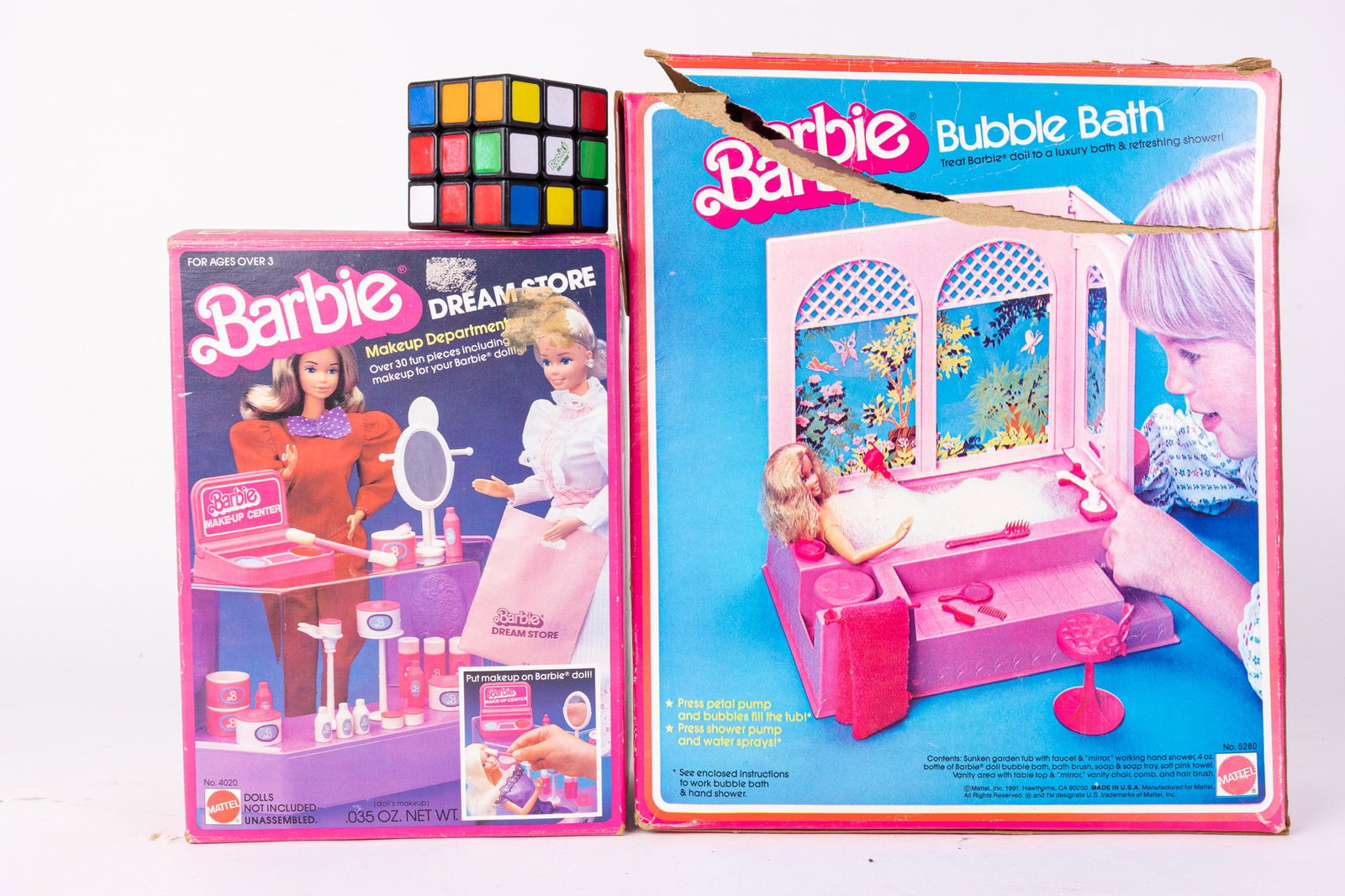 Vintage Barbie Bubble Bath & Dream Store Makeup Department IOB - 2