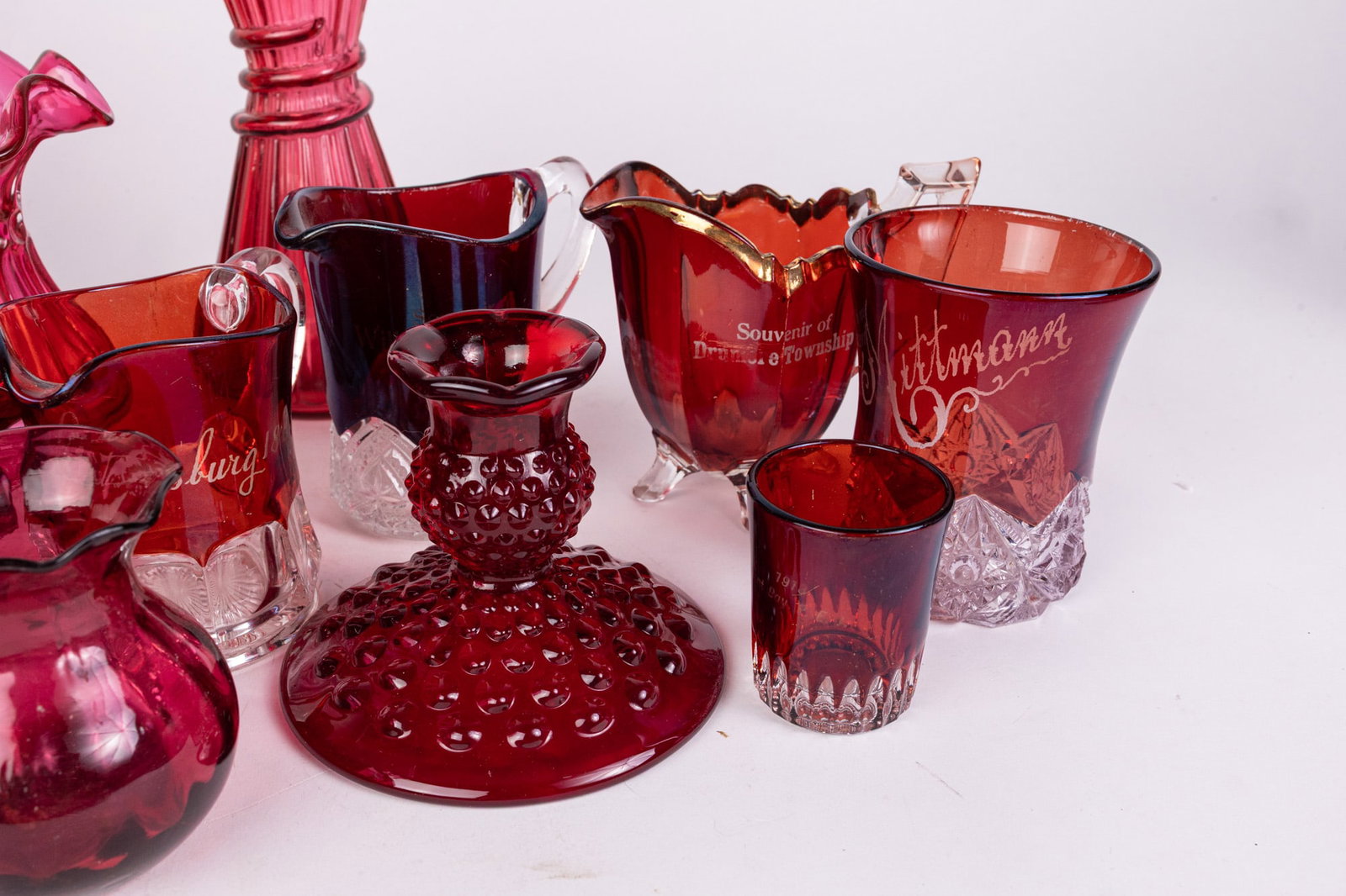Vintage and Antique Cranberry/Ruby Glass - 6