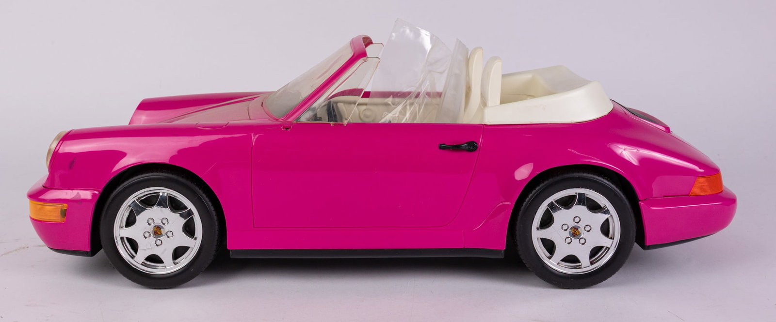 Barbie 1991 Pink Porsche Toy Car - 4