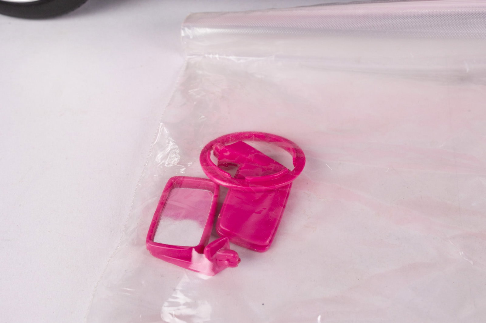 Barbie 1991 Pink Porsche Toy Car - 5