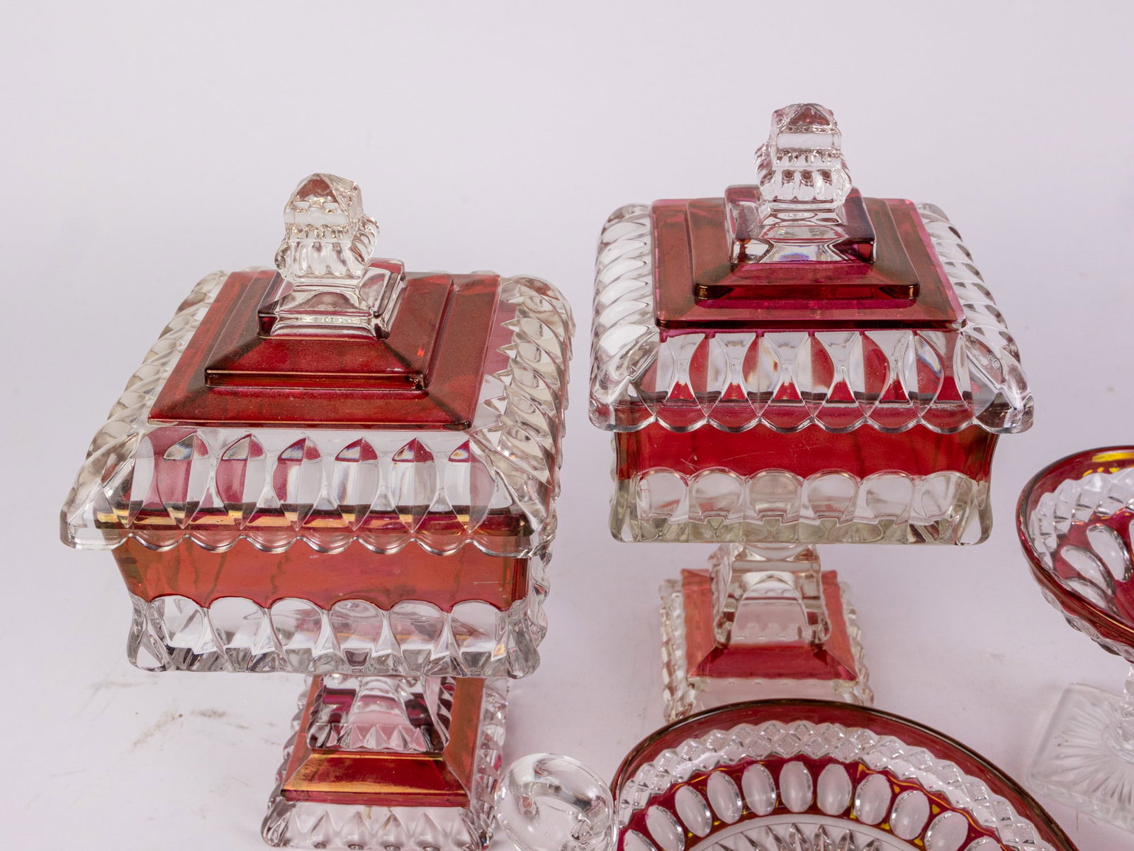 Lot of Vintage Westmoreland Style Glass Decor - 3