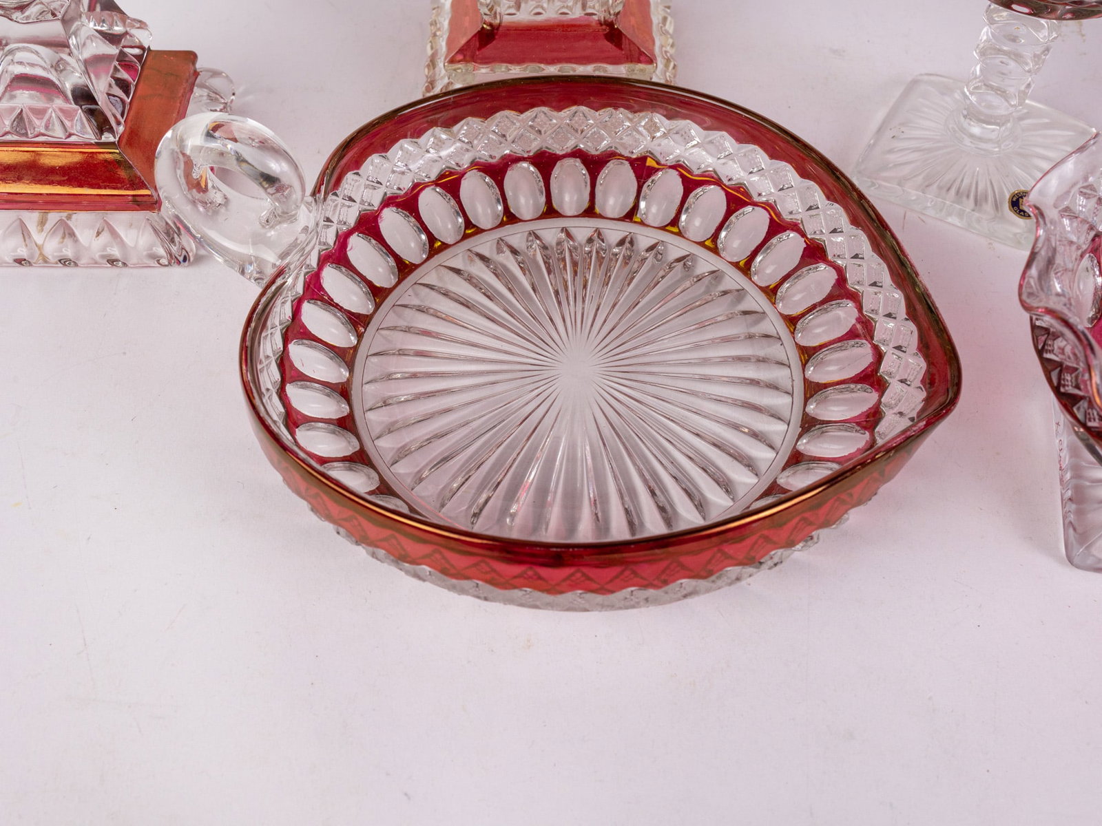 Lot of Vintage Westmoreland Style Glass Decor - 4