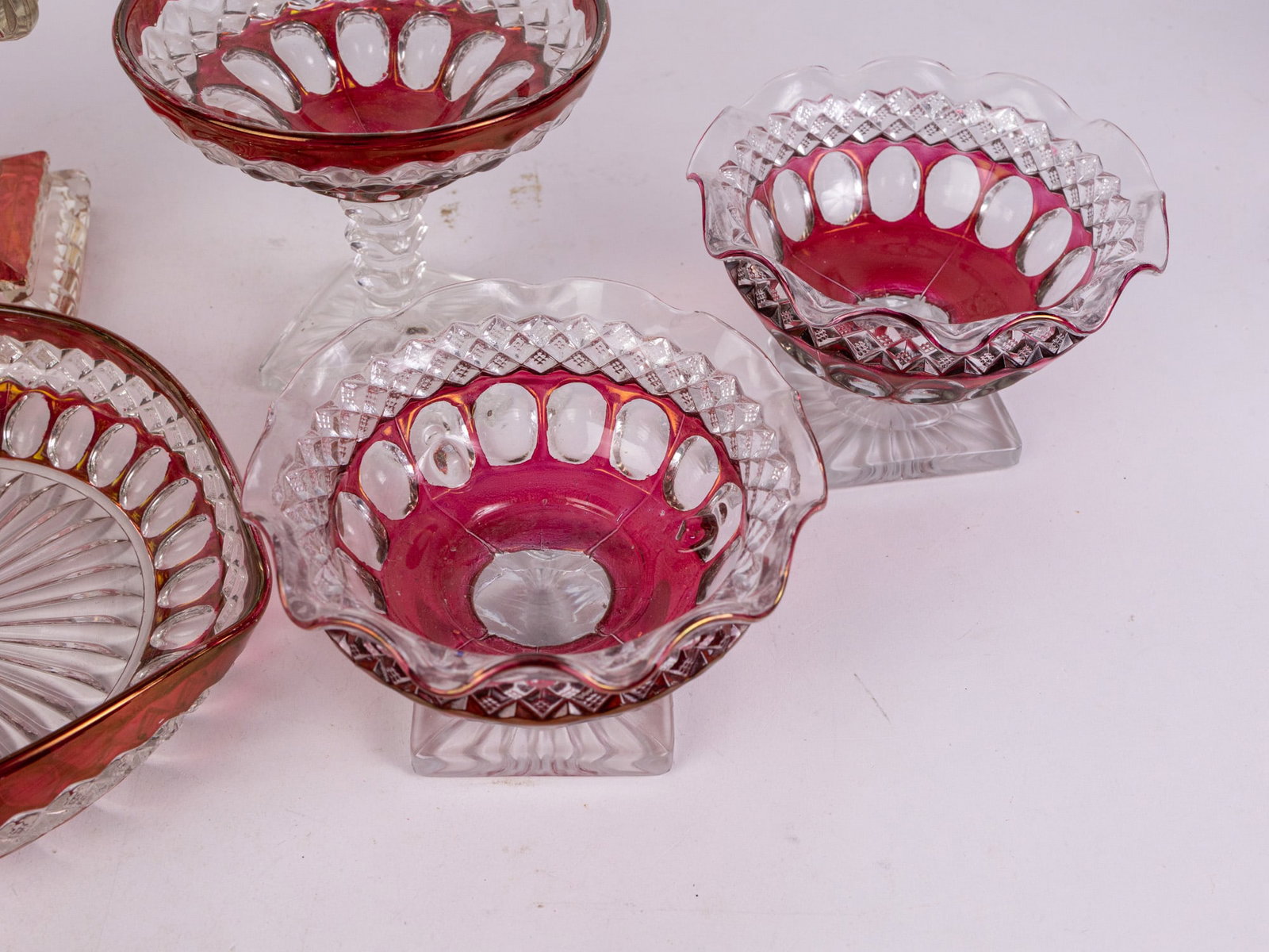 Lot of Vintage Westmoreland Style Glass Decor - 5