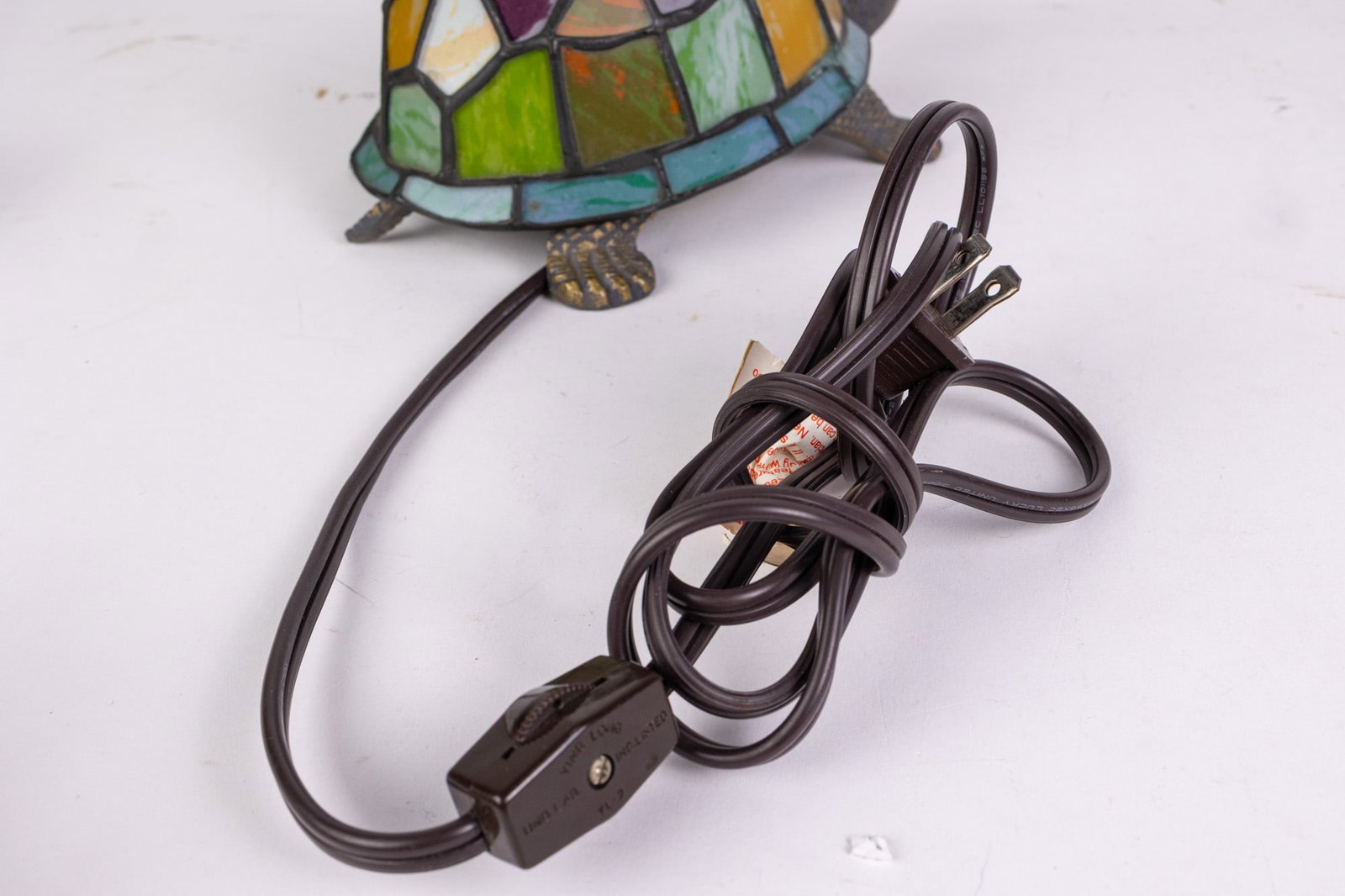 Leaded Glass Turtle Lamp - 7