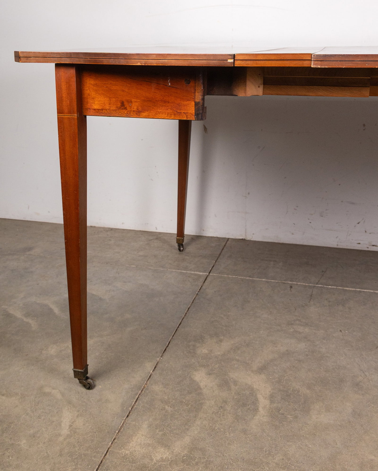 Antique Game Table with Inlaid Design - 3