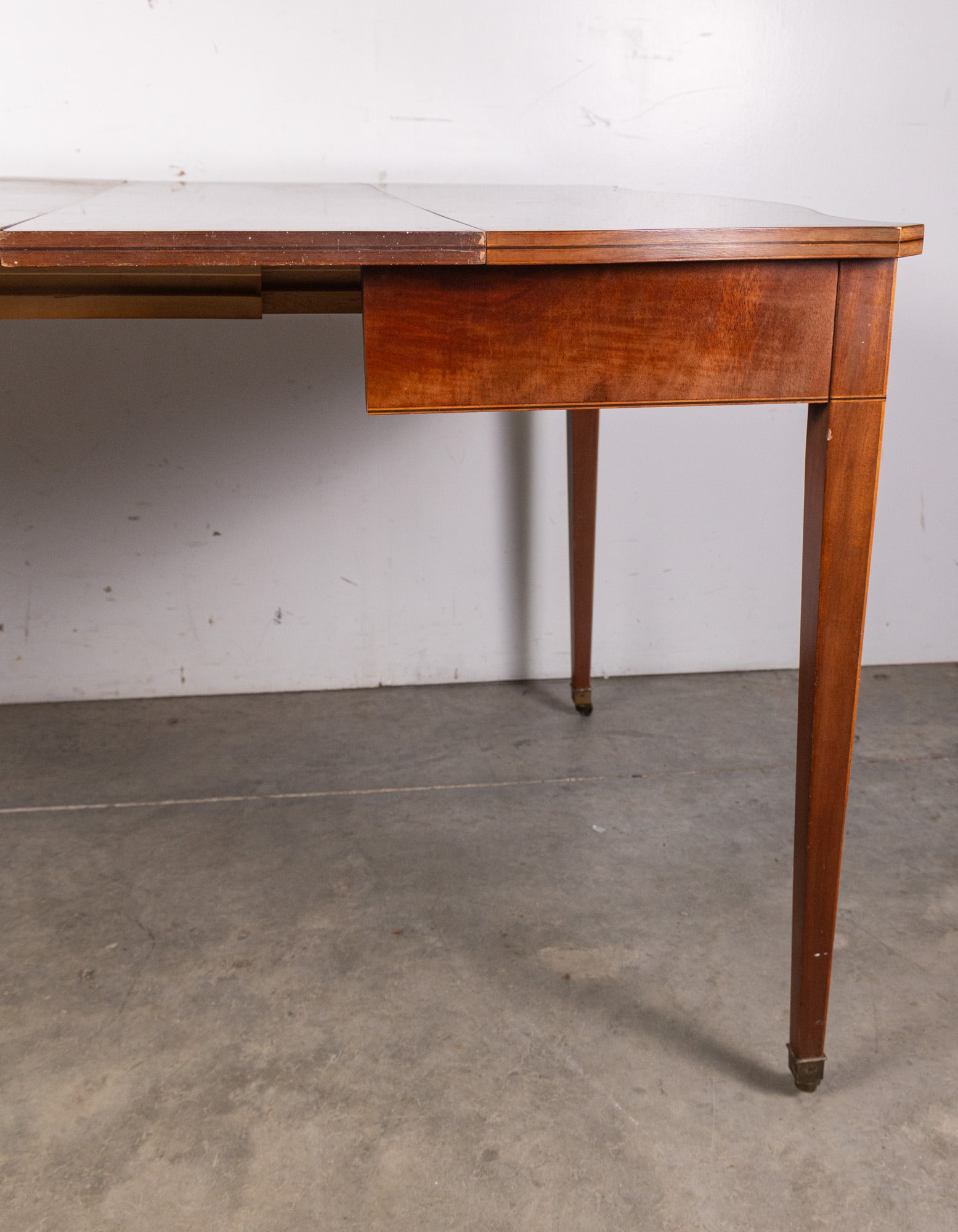 Antique Game Table with Inlaid Design - 4