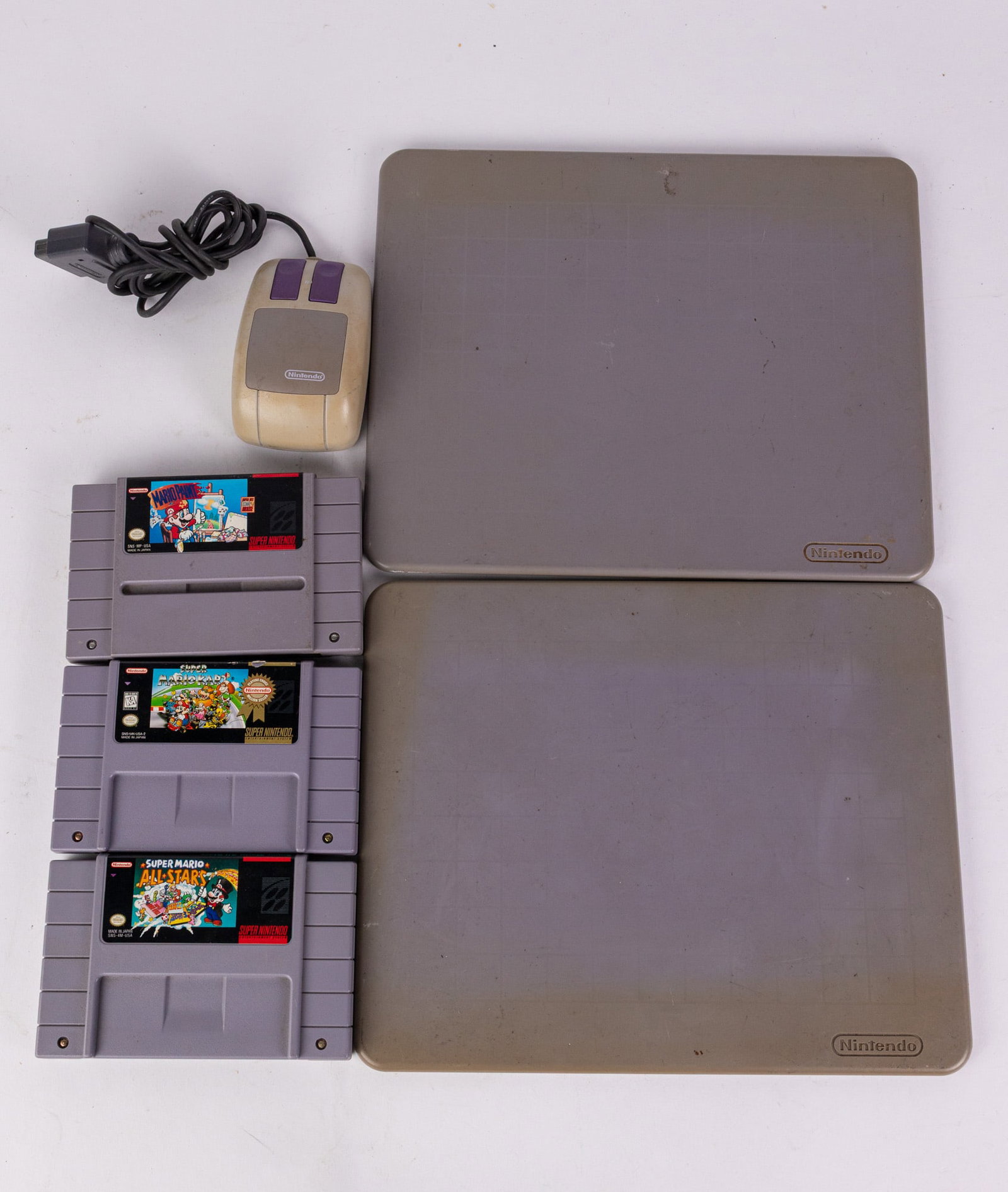 Nintendo SNES Games Super Mario Kart, Mario Paint & Super Mario All Stars (1 of 14)