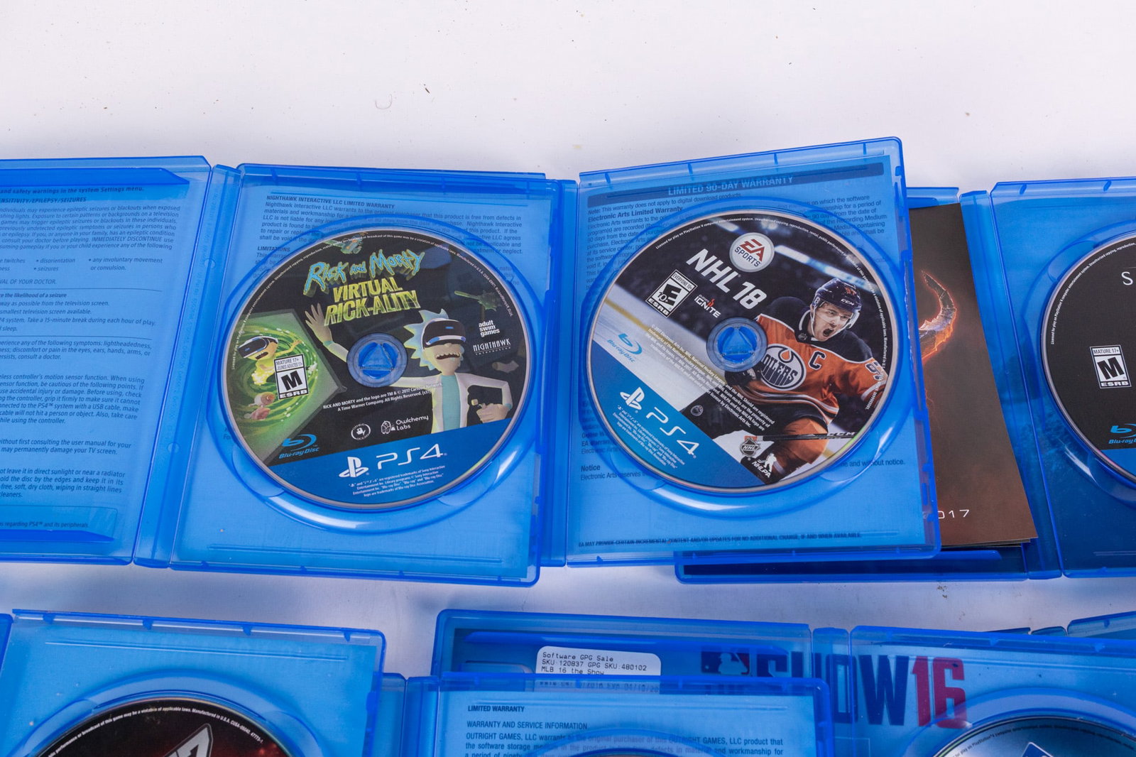 Playstation 4 Game Assortment ft. Sonic Mania, Skyrim VR & VR Rick and Morty - 5