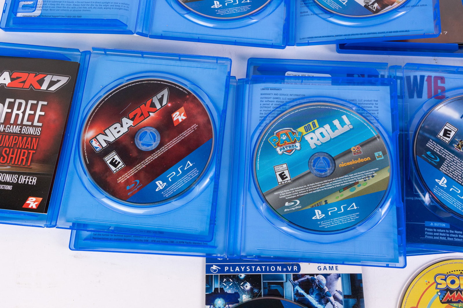 Playstation 4 Game Assortment ft. Sonic Mania, Skyrim VR & VR Rick and Morty - 7