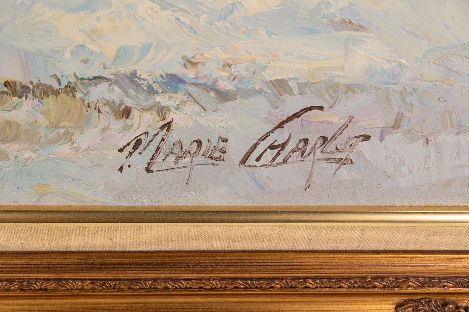 Original Oil on Canvas Signed Marie Charles - 2