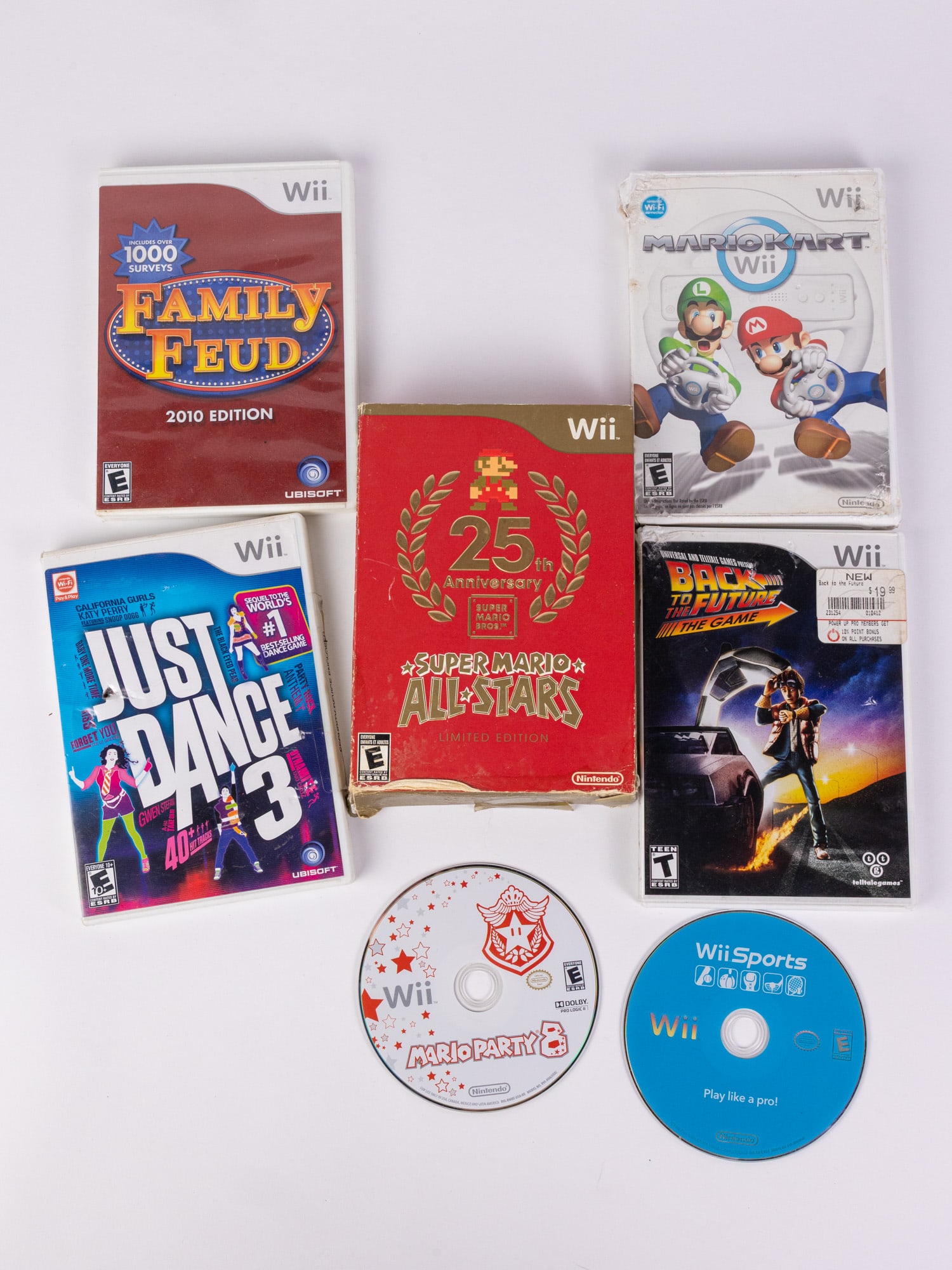 Nintendo Wii Games ft. Mario Kart, Mario Party & Wii Sports: Nintendo Wii Games ft. Mario Kart, Mario Party & Wii Sports Size 7" x 12" x 12" Literature Brooks Auction – Online Auction Terms & Conditions ———————