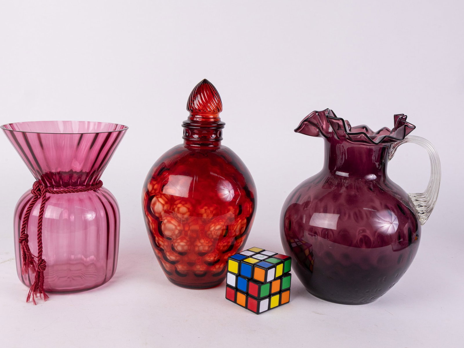 Lot of Vintage Westmoreland Style Glass Decor - 2