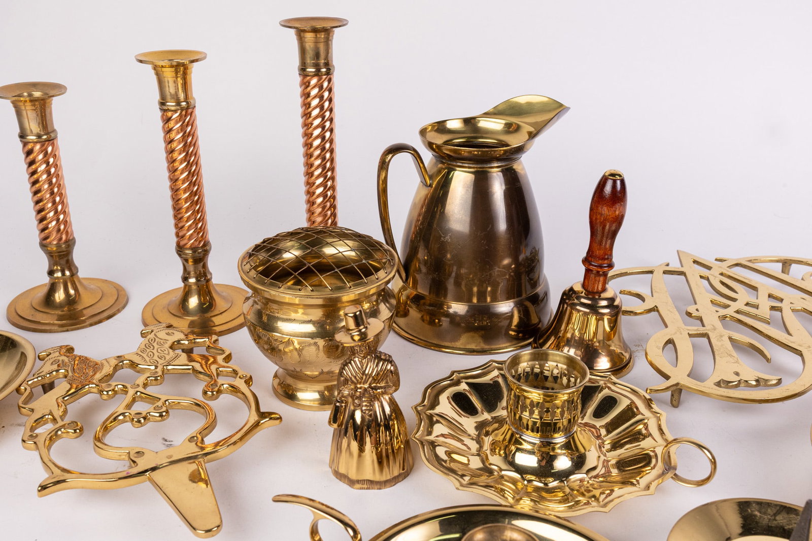 Lot of Vintage Brass Decor - 5