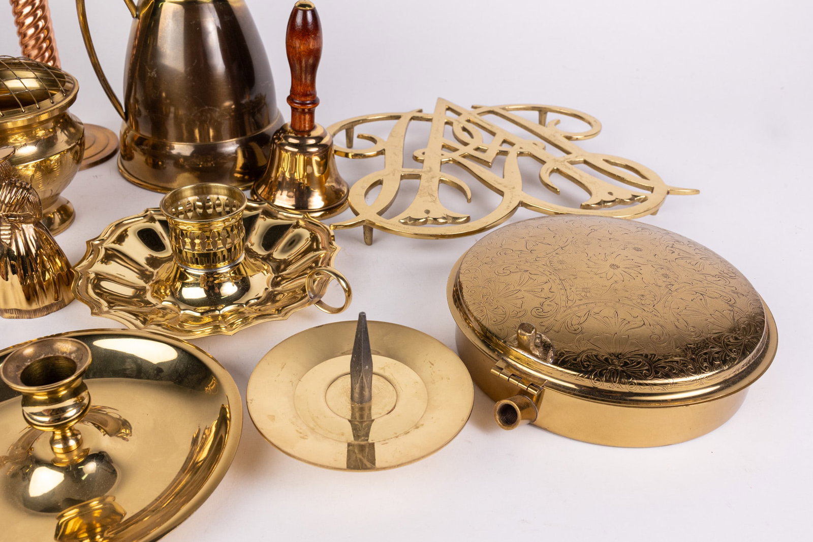 Lot of Vintage Brass Decor - 6