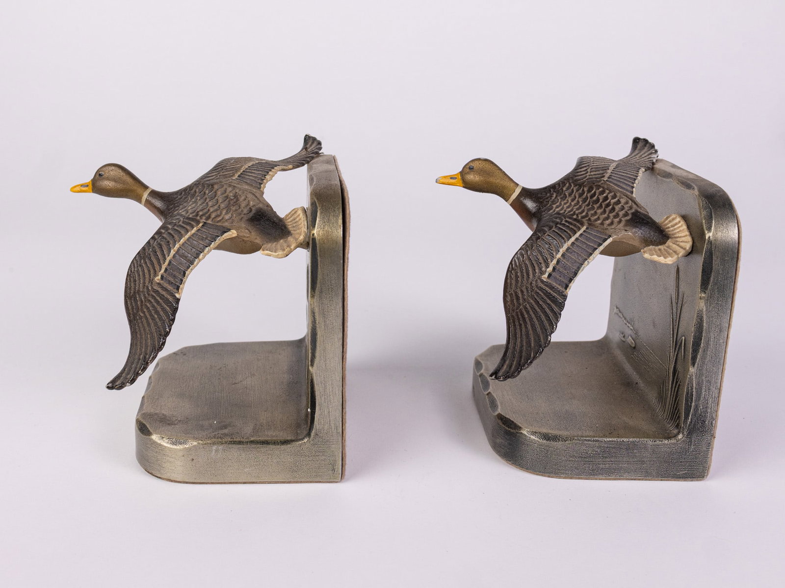 Pair of Vintage Mallard Bookends - 3