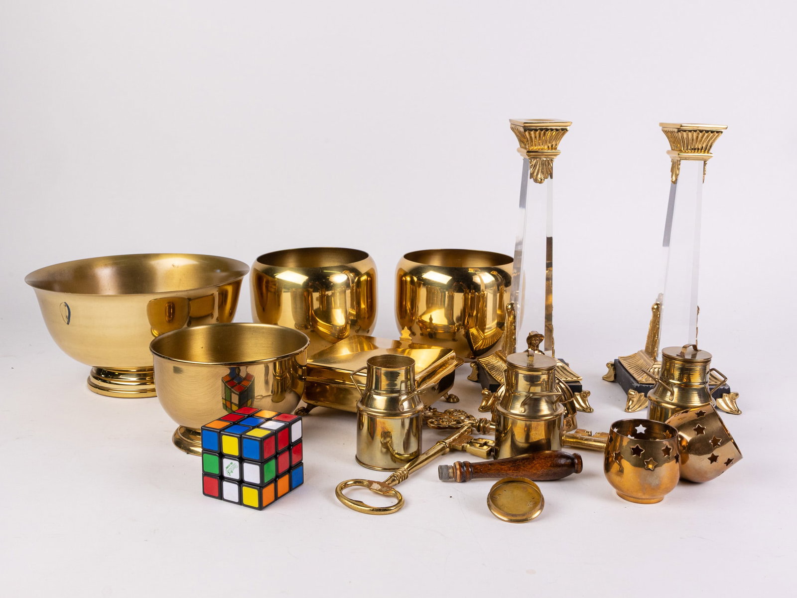 Lot of Vintage Brass Decor - 2