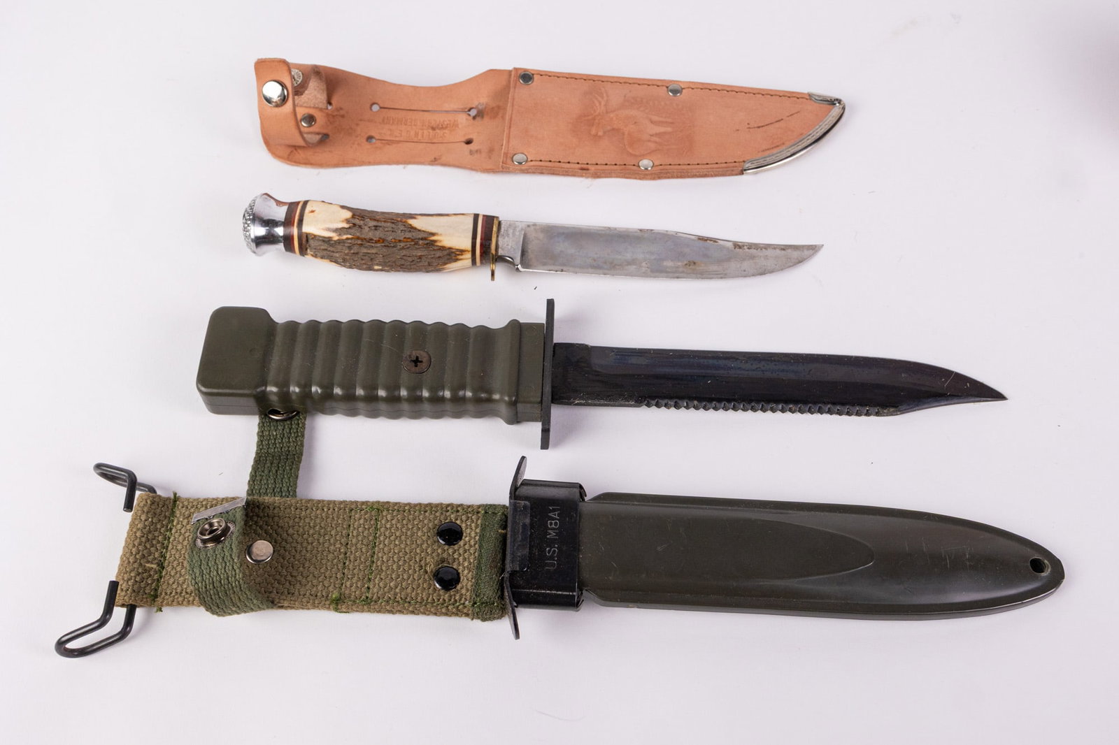 US M8A1 Bayonet & Stag Handle Knife - 3
