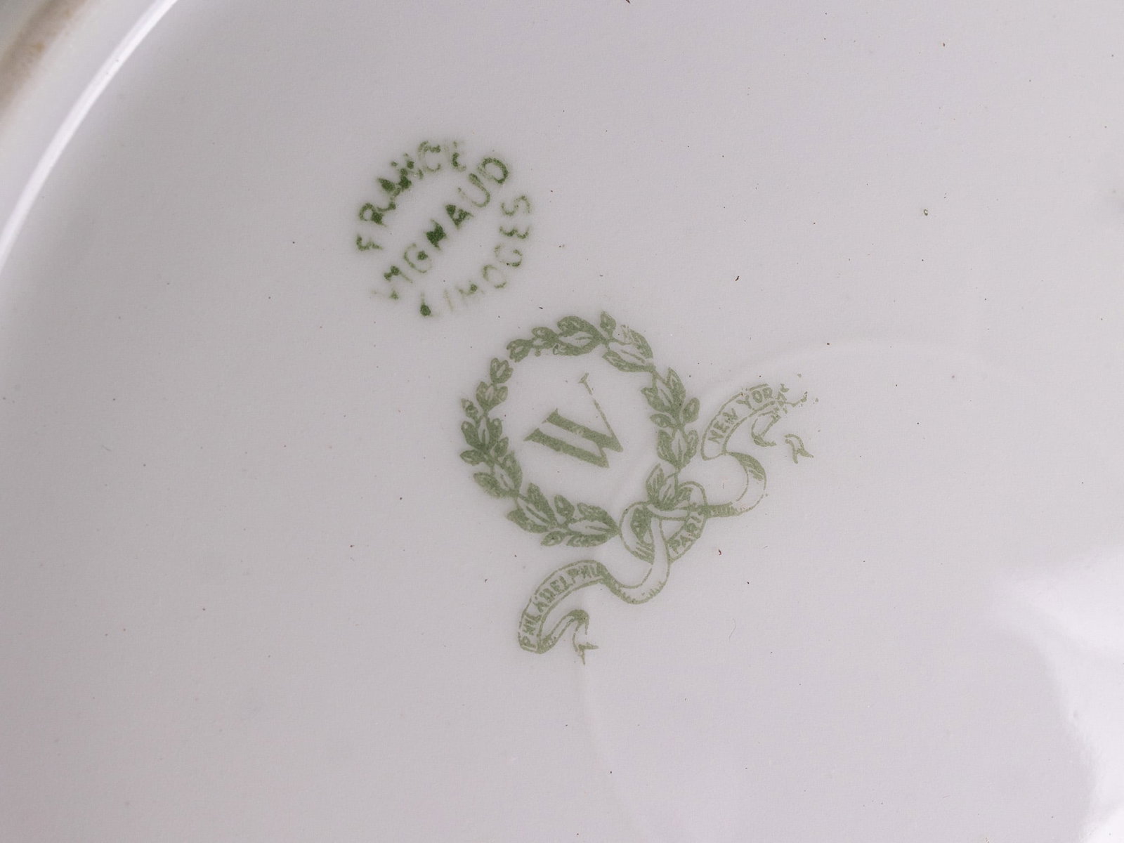 Vignaud Limoges France Porcelain Dish Set - 9