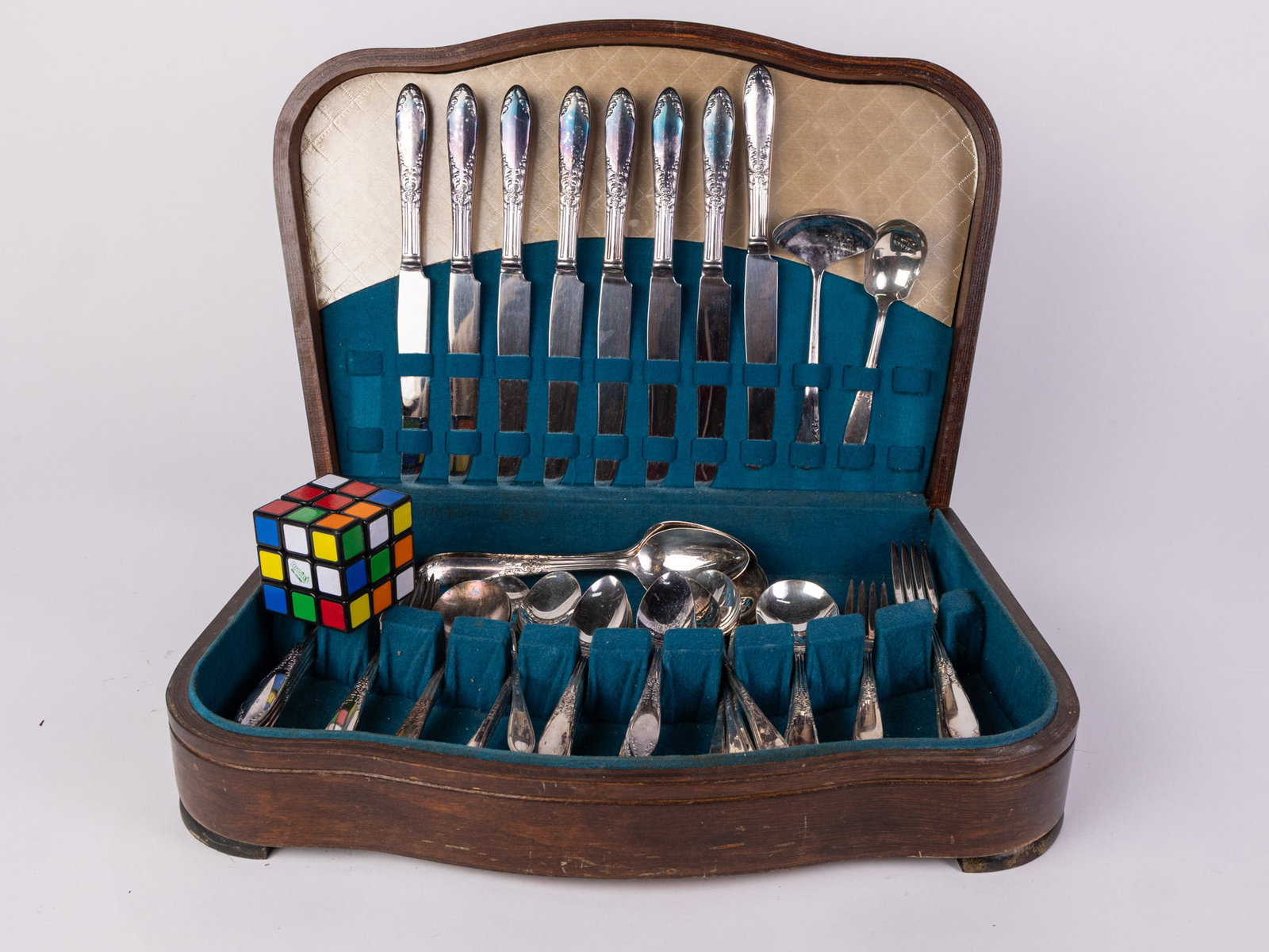 King Edward Vintage Silver Plated Silverware Set in Case - 2