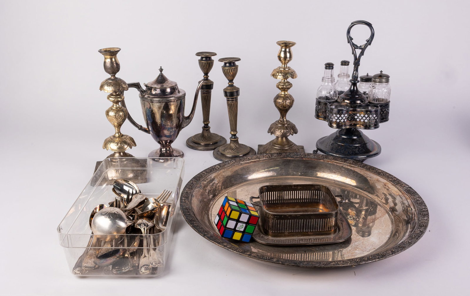 Lot of Vintage Silver Plate Items - 2