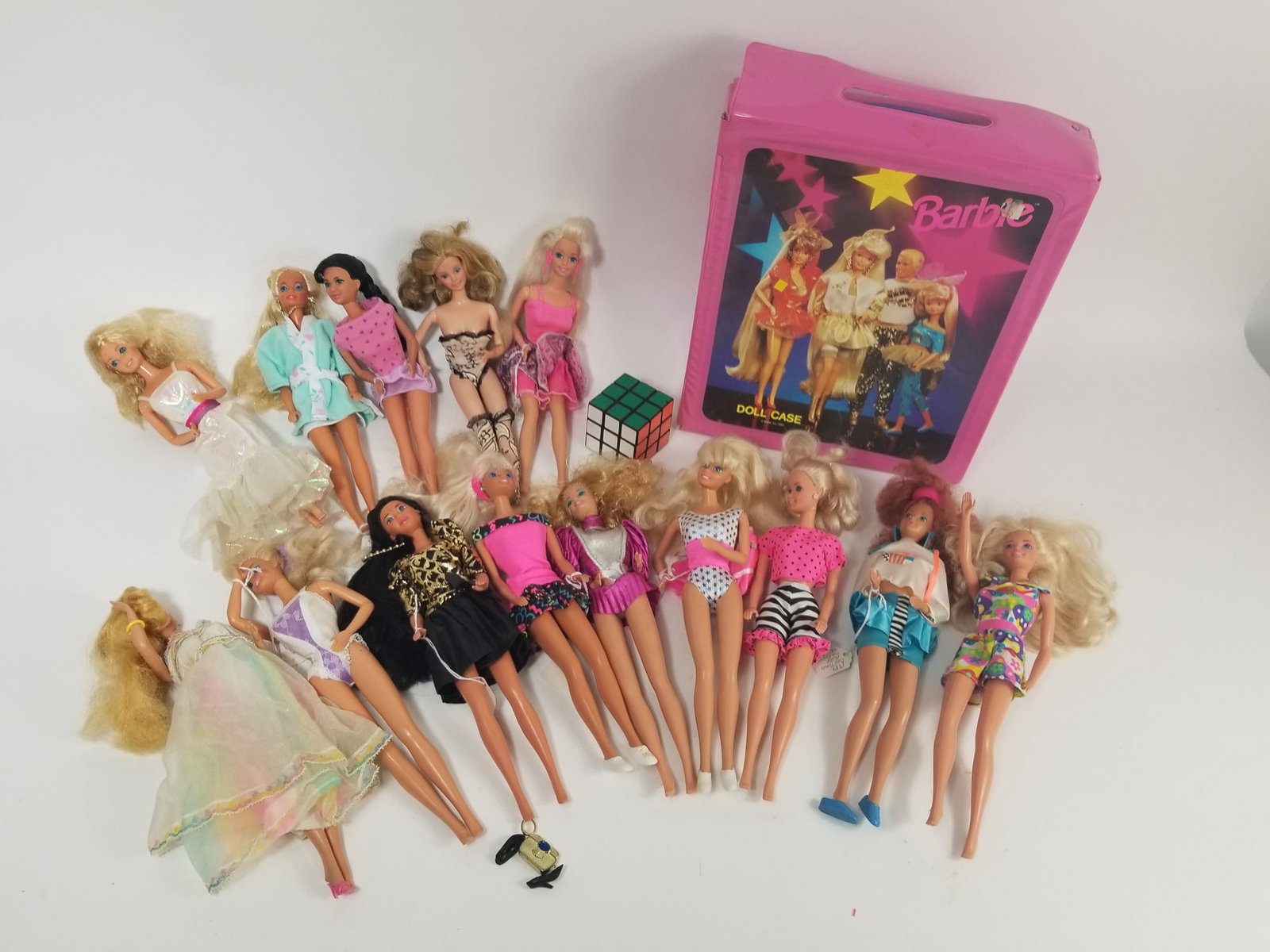 Large Assortment of Barbie Dolls w/ Vintage Case - 2