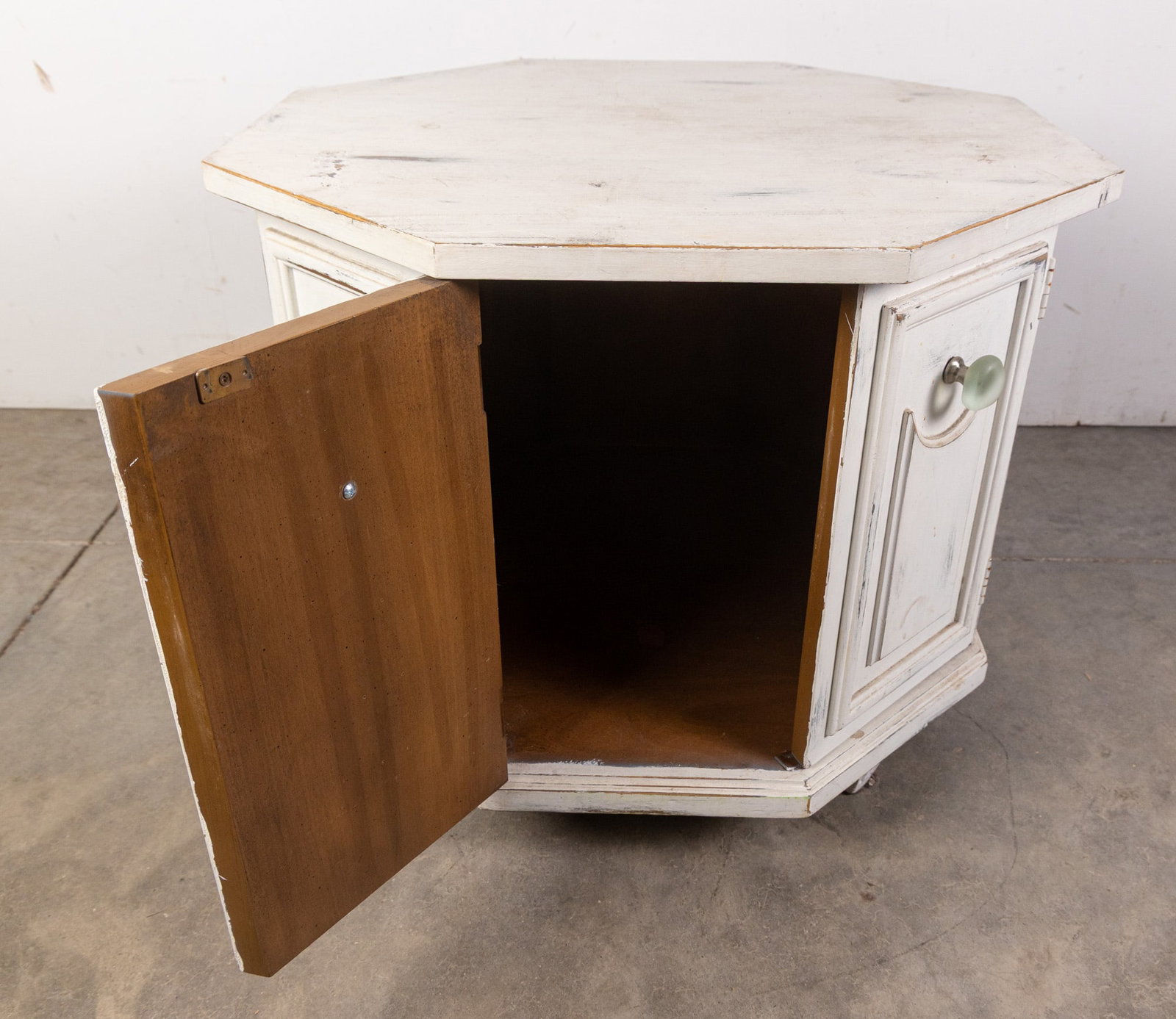 Shabby Chic Octagonal Drum Table - 3