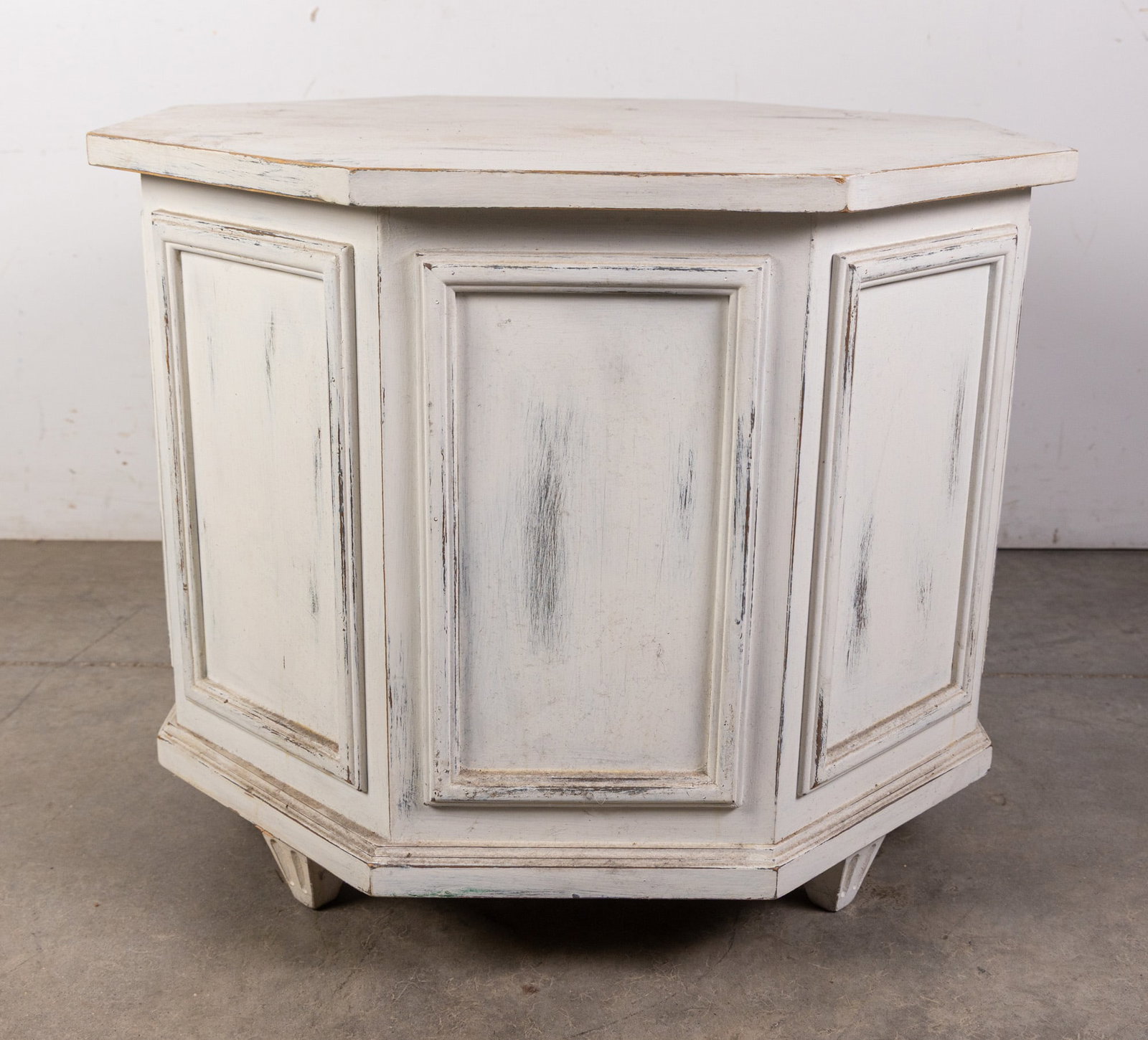 Shabby Chic Octagonal Drum Table - 4