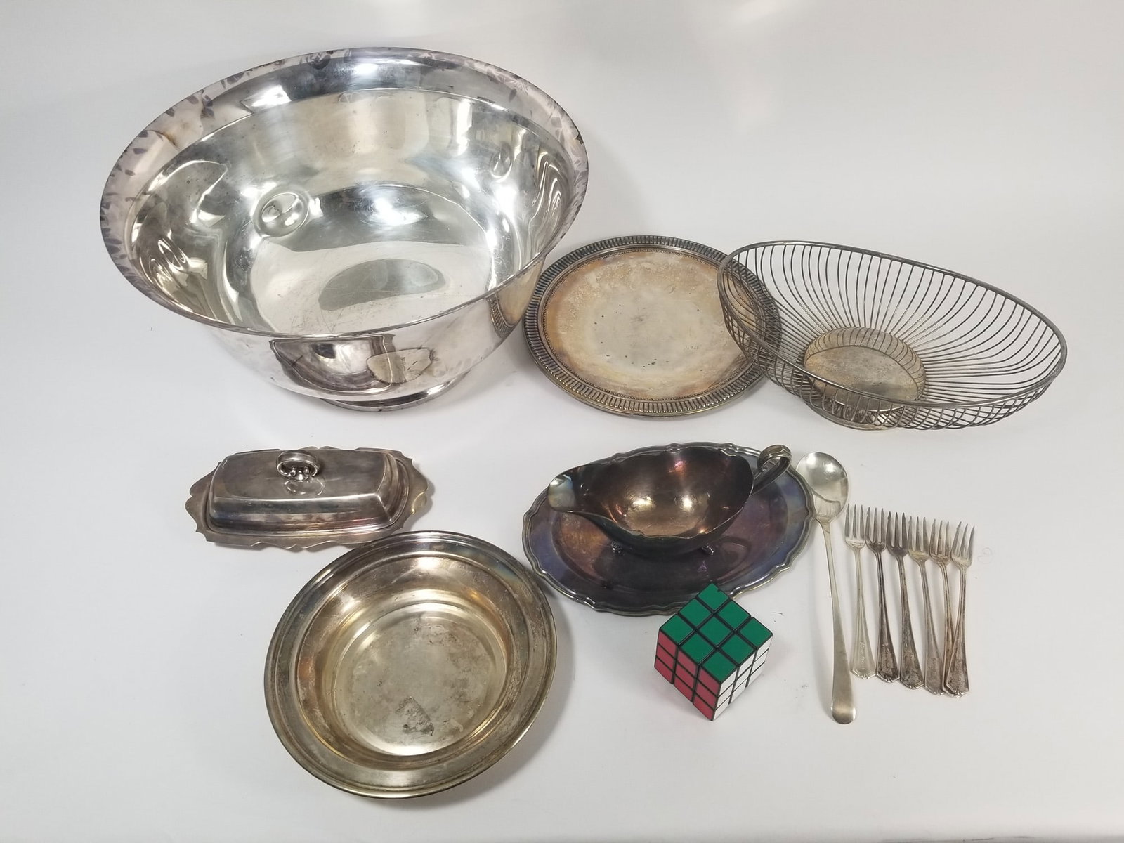 Silver plate Lot Feat. Webster WIllcox, International Silver co., and Leonard Silver plate - 2