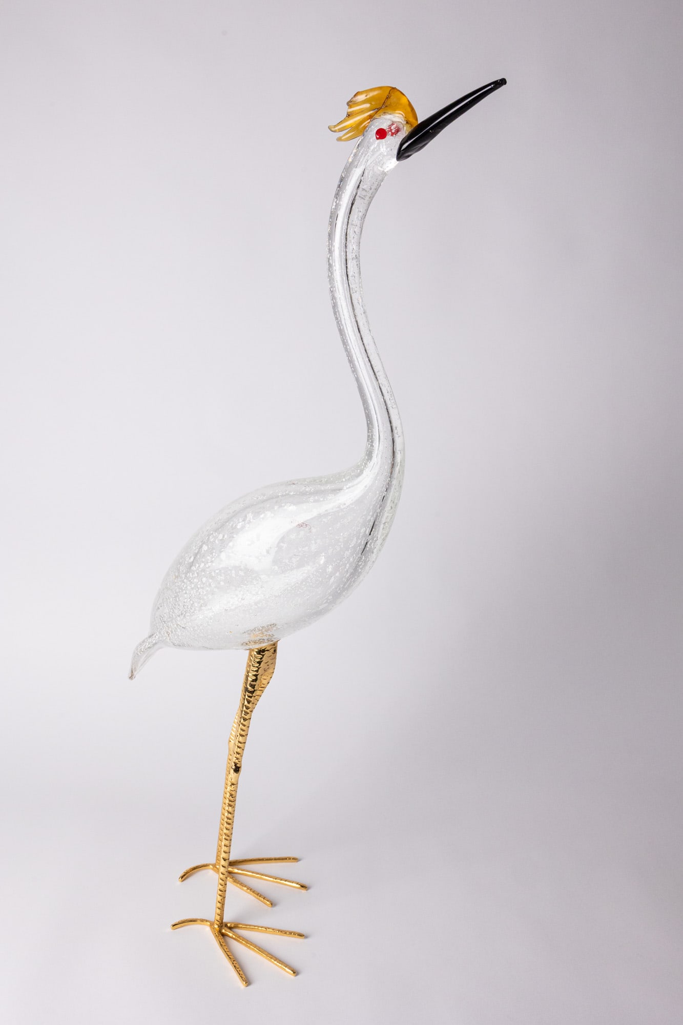 Licio Zanetti Murano Art Glass Crane - 9