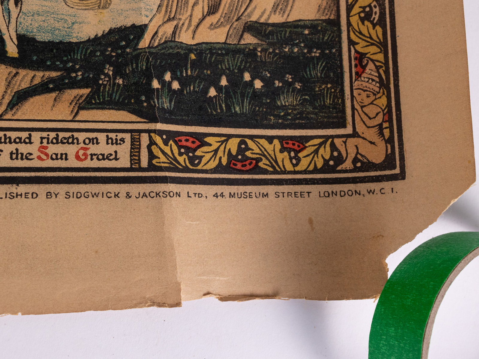 Bernard Sleigh "An Ancient Mappe of Fairy Land" Antique Print - 3