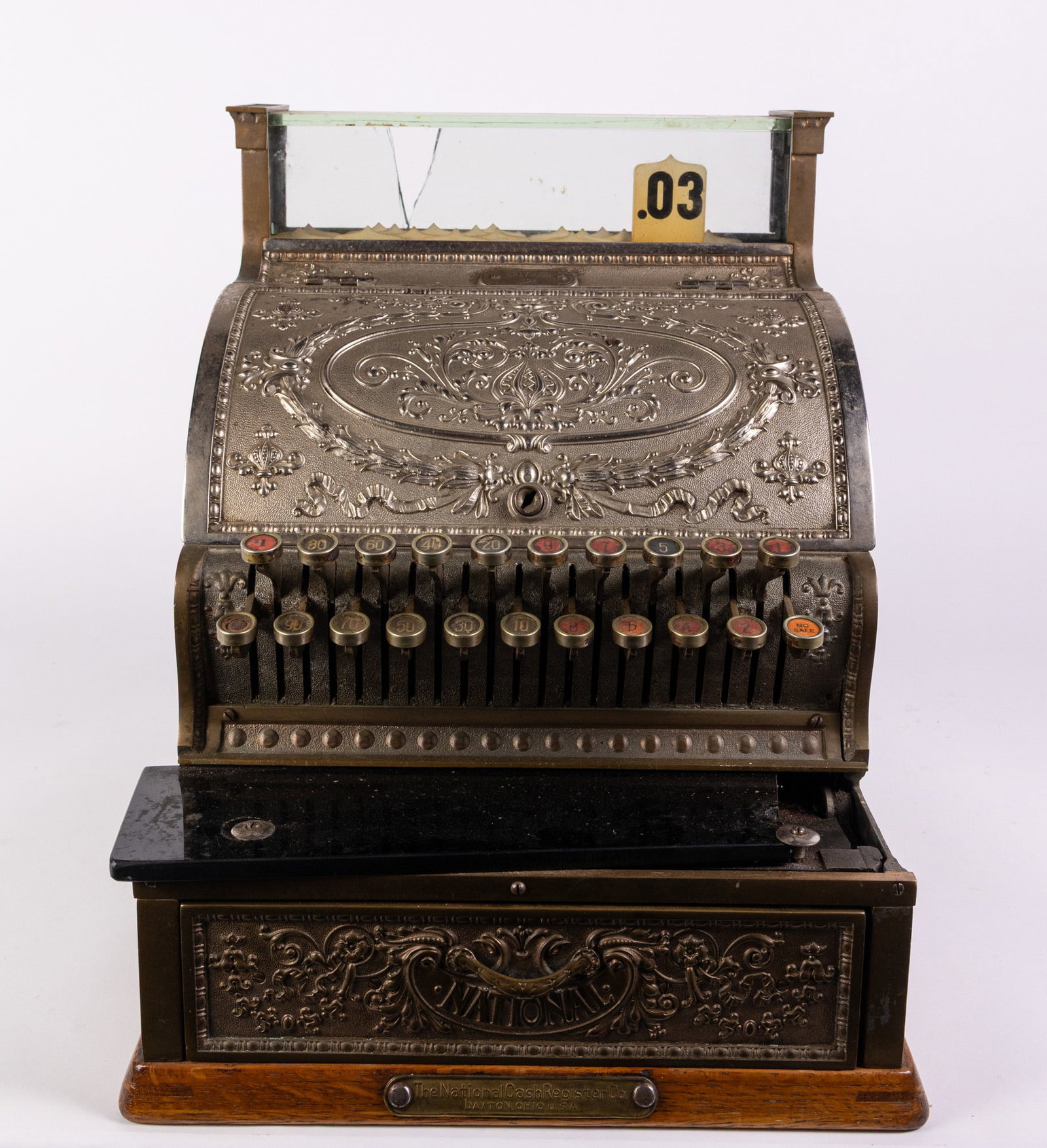c. 1910s National Cash Register Model 324: c. 1910s National Cash Register Model 324: There is a break in the bottom drawer exterior picturedSize17" x 14" x 16"LiteratureBrooks Auction – Online Auction Terms & Conditions Contact: (856)